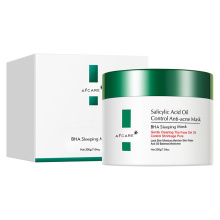OEM Private Label Crystal Waters Salicylic Acid Gel Mask Facial Shrink Pore Water Sleeping Overnight Mask